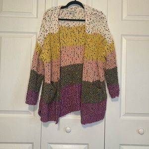Davi & Dani Confetti Stripe Cardigan
